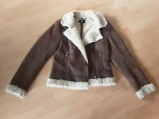 kuschelige H&M Teddyfell, Wildleder Imitat Jacke, Gr. 36, warm