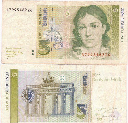 Deutsche mark schein - schein, dm