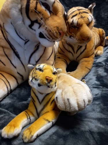 Stofftier tiger naturfarben - 3,