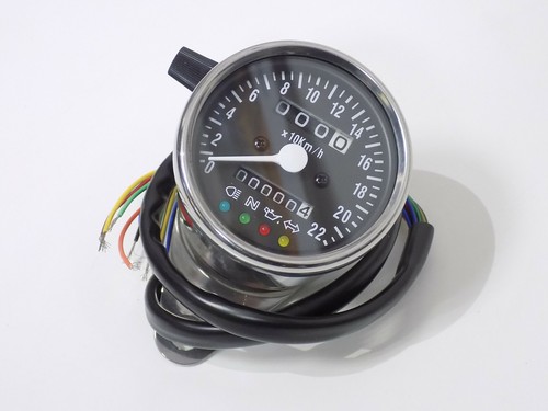 Tacho tachometer mini chrom - chrom, k