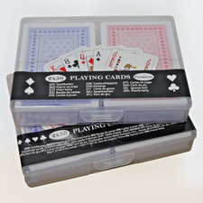 4x 56er Spielkarten Set Blau