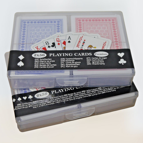 56er spielkarten set - 56er, blau