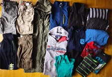17er Paket Junge Gr. 134 140 146 Hose Shirt Fleece Parka Rolli Schlafanzug Cargo