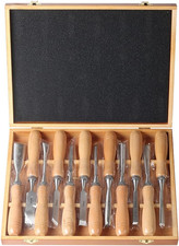 Holzbeitel Set 12-teilig für