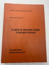 Plants of the Cape Flora Bond & Goldblatt 1984 Botanik Flora Pflanzenkatalog #K2
