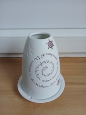 Porzellan Windlicht Schneeflöckchen