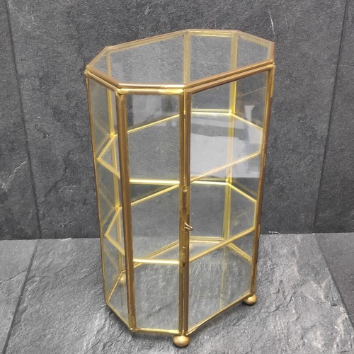 Kleine vitrinen achteckig glas - kleine,