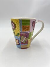 G.Wurm Tasse Bunt Schmetterling Blume Herz bunte Tasse Becher Tee Kaffee TOP
