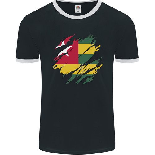 Torn togo flag togoese - togo,