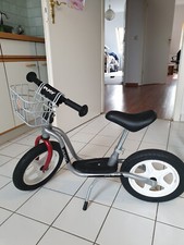 PUKY Laufrad LR 1L in Silber mit Korb