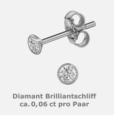 Einzelstecker  585 Weissgold