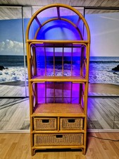Rattan Regal mit Schubladen
