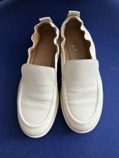 Slipper Loafer Leder 38 Creme Milchweiss MARC O'POLO aus weichem Rindleder NP150