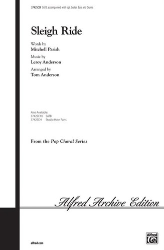 Sleigh ride satb choir choral - ride,