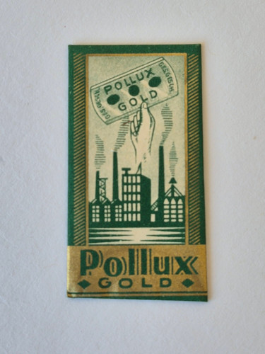 Alte rasierklinge pollux - pollux, gold