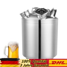 Reinigungsbehälter 10L Edelstahl Zapfanlage Bierkoffer Reinigungsfass Bierfass