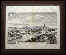 PENIG, Gesamtansicht, Kupferstich von Merian um 1645