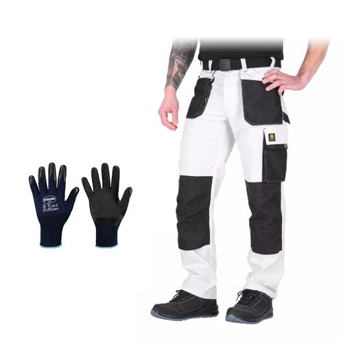 Malerhose montagehose weiß - malerhose,