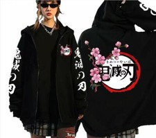 Demon Slayer: Kimetsu no Yaiba Anime Kapuzen Sweatshirt Hoodie Jacke Jacket ZX