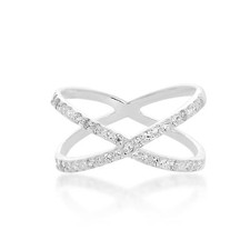 Sterlingsilber & Klar CZ