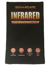 SOVARCATE digitale Laser-Temperaturpistole - Schwarz/Orange (960D)