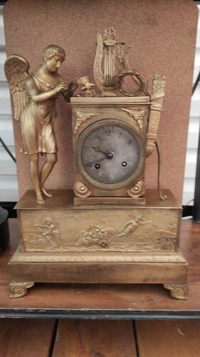 Franz empire pendule - franz., bronze