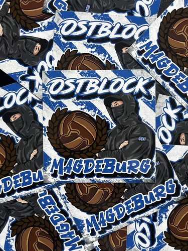 Magdeburg aufkleber fußball - magdeburg,