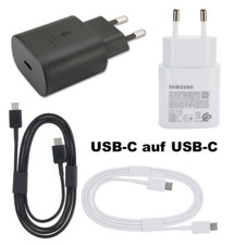 Original Samsung Galaxy S25/S25+ Ultra 5G Schnell Ladegerät Ladekabel USB-C 25W