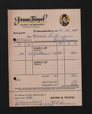 UNTERRIEDEN/WERRA, Rechnung