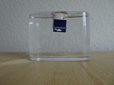 LEONARDO - Kerzenhalter Kerzenständer aus sehr stabilem Glas - 647 g schwer