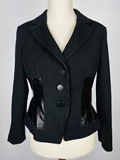 Maria Grazia Severi/Blazer Lack schwarz tailliert, Gr.42