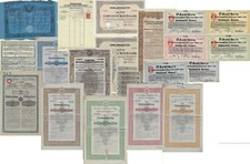 17 x historische Wertpapiere