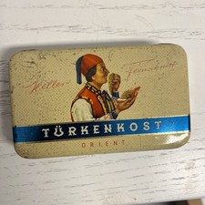 TÜRKENKOST HELLER FEINSCHNITT Dose Vintage Ges. Gesch. Nr. Z 462574 Tabak