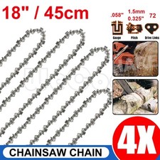 4 x Sägekette 45cm 72TG 0.325