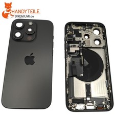 Original RAHMEN Für IPHONE 15 Pro Schwarz Gehäuse Backcover  Pulled  GRAD A