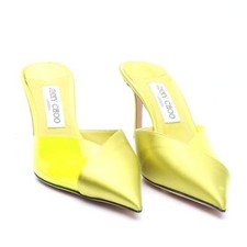 Pantoletten Jimmy Choo Grün Weiß 40 EUR Neu