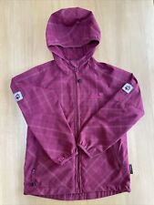 Jack Wolfskin Jacke leicht Tatze bestickt Reflektor Logo Kapuze Outdoor Gr.140