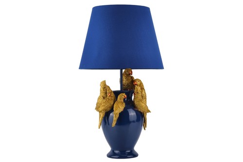 Tischleuchte blau gold - tischleuchte,