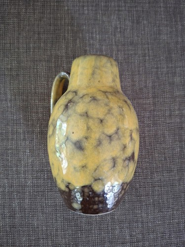 Fat lava vase scheurich - lava, gelb