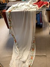 VOSSBERG VORHANG GARDINE SCHAL VOILE bestickt NEU Sommer KINDER