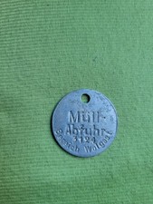 Müllmarke, Müllabfuhr Wolgast