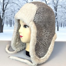 Echte Leder Wintermütze