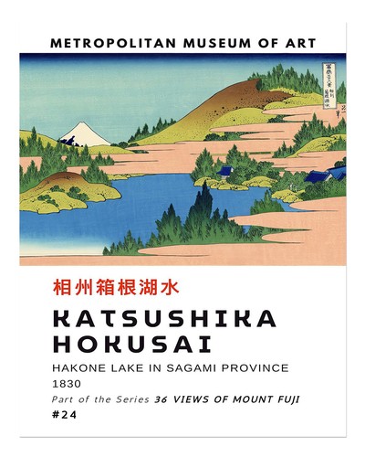 Hokusai hakone seebild - hokusai,