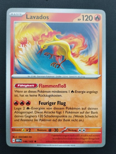 Pokémon karte lavados 146 165 - lavados, 146/165