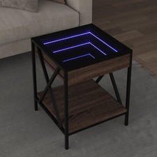 Couchtisch Wohnzimmertisch Sofatisch Kaffeetisch Beistelltisch mit Infinity-LED