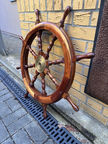 Steuerrad holz 90cm - steuerrad,