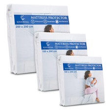 Matratzen Schutz Bezug wasserdicht - 3 Größen - Anti Milben Bett Laken Schoner