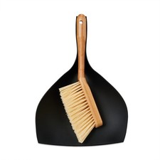 Kehrgarnitur Handbesen Set Tischkehrgarnitur Tischkehrset leicht Bambus kompakt