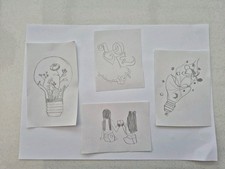 Selbstgemalte Bilder von einer