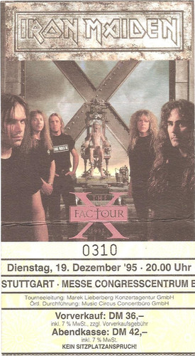 Iron maiden concert 1995 - maiden,